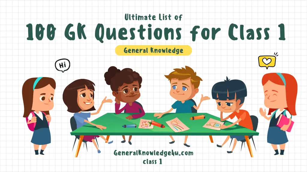 100 GK Questions for Class 1