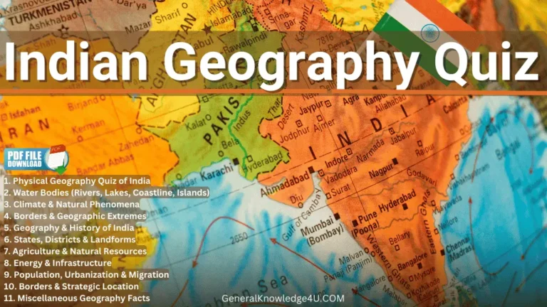 Indian Geography Quiz Questions