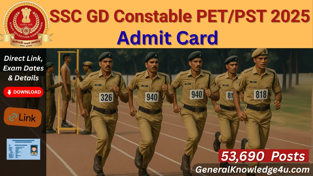 SSC GD Admit Card 2025