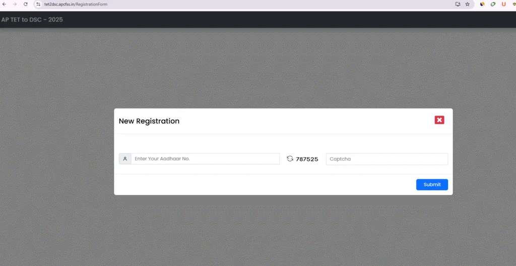AP TET 2025 Registration