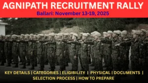 Agnipath Recruitment Rally Ballari November 13-19, 2025 Complete Guide
