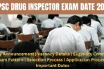 MPSC Drug Inspector Exam Date 2026 Schedule Released March 22