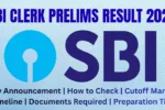 SBI Clerk Prelims Result 2025 Merit List Released at sbi.co.in