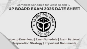 UP Board Exam 2026 Date Sheet: Complete Schedule for Class 10 and 12